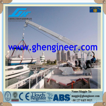 tanker deck hydraulic marine crane